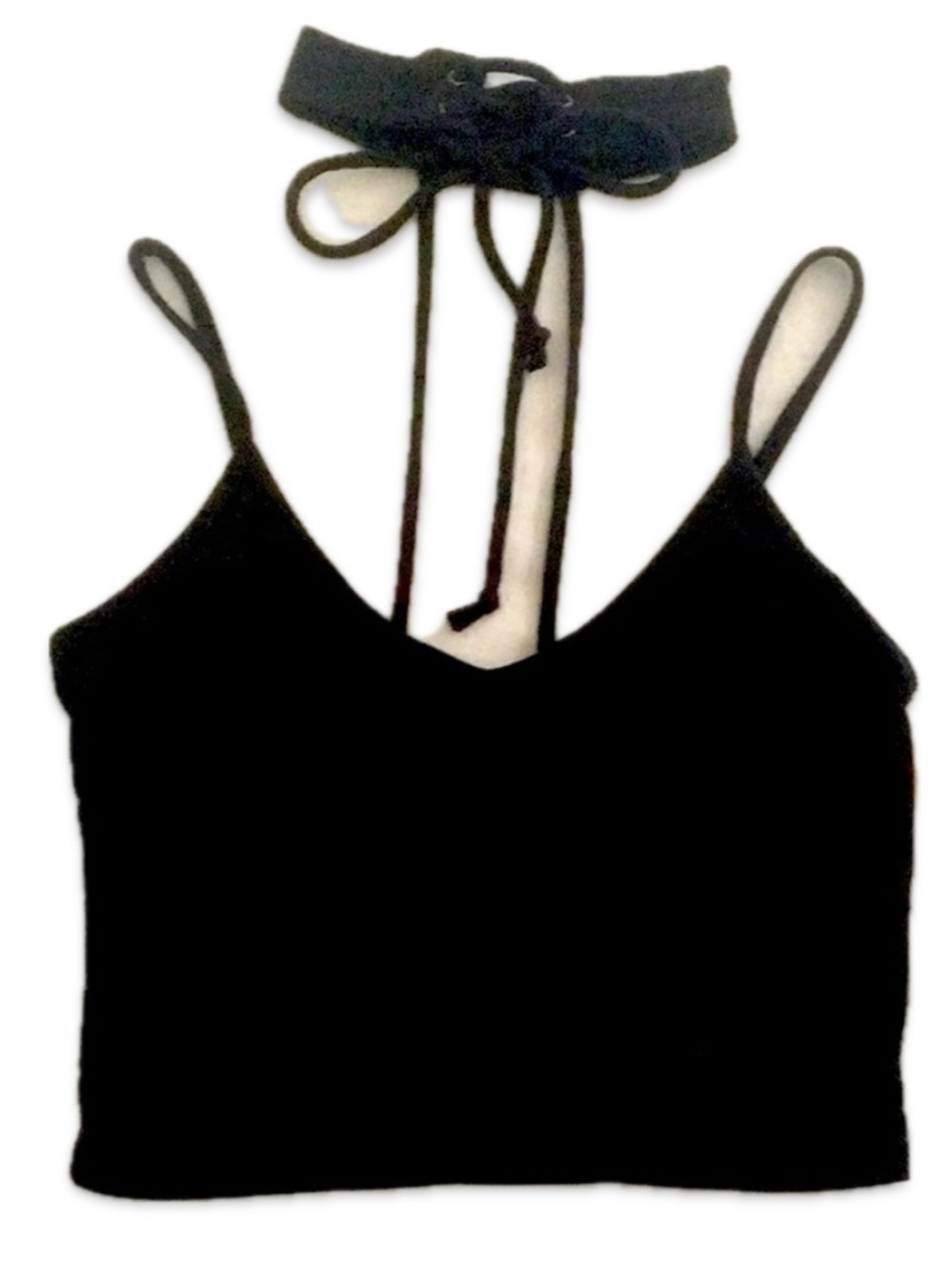 Chocker Collar Crop Top